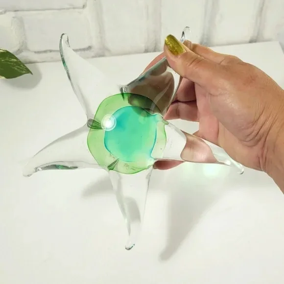 Blown Glass Starfish Paperweight - Picture 5 of 8